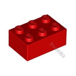KLOCEK LEGO BRICK 2X3 RED - 3002