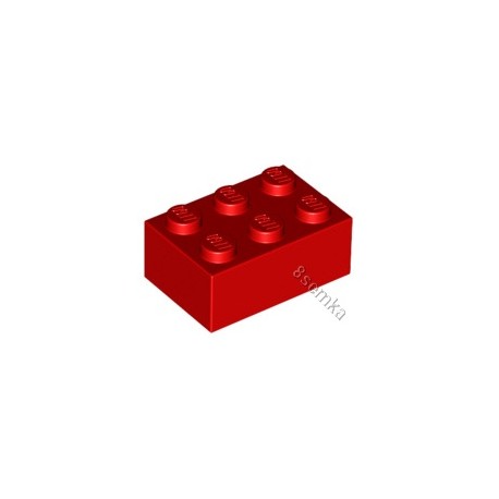KLOCEK LEGO BRICK 2X3 RED - 3002