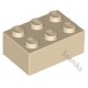 KLOCEK LEGO BRICK 2X3 TAN - 3002
