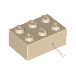 KLOCEK LEGO BRICK 2X3 TAN - 3002