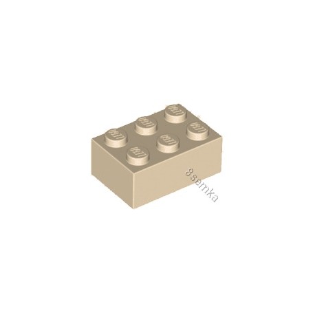 KLOCEK LEGO BRICK 2X3 TAN - 3002