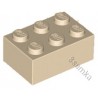 KLOCEK LEGO BRICK 2X3 TAN - 3002