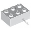 KLOCEK LEGO BRICK 2X3 WHITE - 3002