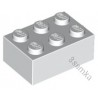 KLOCEK LEGO BRICK 2X3 WHITE - 3002