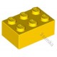 KLOCEK LEGO BRICK 2X3 YELLOW - 3002