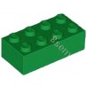 KLOCEK LEGO BRICK 2X4 BRIGHT GREEN - 3001