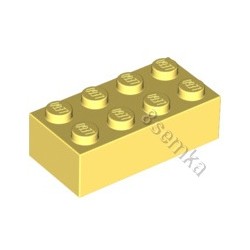 KLOCEK LEGO BRICK 2X4 BRIGHT LIGHT YELLOW - 3001