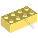 KLOCEK LEGO BRICK 2X4 BRIGHT LIGHT YELLOW - 3001