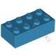 KLOCEK LEGO BRICK 2X4 DARK AZURE - 3001