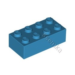 KLOCEK LEGO BRICK 2X4 DARK AZURE - 3001
