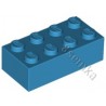 KLOCEK LEGO BRICK 2X4 DARK AZURE - 3001