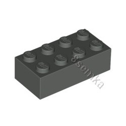 KLOCEK LEGO BRICK 2X4 DARK BLUISH GRAY - 3001