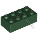 KLOCEK LEGO BRICK 2X4 DARK GREEN - 3001