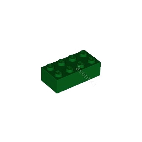 KLOCEK LEGO BRICK 2X4 GREEN - 3001