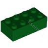 KLOCEK LEGO BRICK 2X4 GREEN - 3001