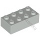 KLOCEK LEGO BRICK 2X4 LIGHT BLUISH GRAY - 3001