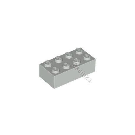 KLOCEK LEGO BRICK 2X4 LIGHT BLUISH GRAY - 3001