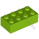 KLOCEK LEGO BRICK 2X4 LIME - 3001
