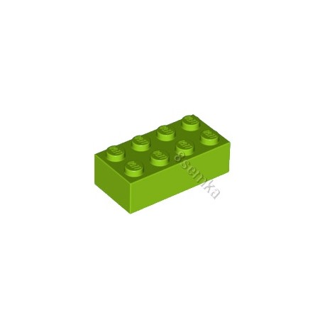 KLOCEK LEGO BRICK 2X4 LIME - 3001