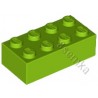 KLOCEK LEGO BRICK 2X4 LIME - 3001
