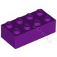 KLOCEK LEGO BRICK 2X4 MEDIUM LAVENDER - 3001