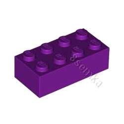 KLOCEK LEGO BRICK 2X4 MEDIUM LAVENDER - 3001