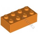 KLOCEK LEGO BRICK 2X4 ORANGE - 3001