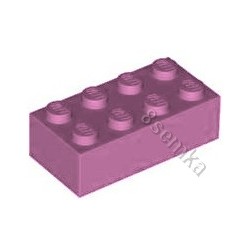 KLOCEK LEGO BRICK 2X4 BRIGHT PINK - 3001