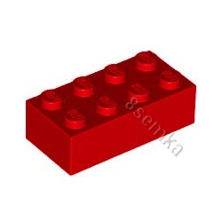 KLOCEK LEGO BRICK 2X4 RED - 3001