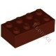 KLOCEK LEGO BRICK 2X4 REDDISH BROWN - 3001