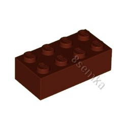 KLOCEK LEGO BRICK 2X4 REDDISH BROWN - 3001