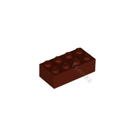KLOCEK LEGO BRICK 2X4 REDDISH BROWN - 3001