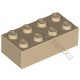 KLOCEK LEGO BRICK 2X4 TAN - 3001