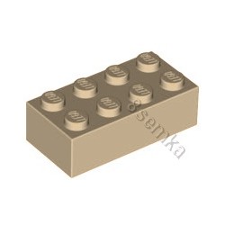 KLOCEK LEGO BRICK 2X4 TAN - 3001