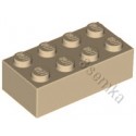 KLOCEK LEGO BRICK 2X4 TAN - 3001
