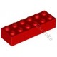 KLOCEK LEGO BRICK 2X6 RED - 2456 