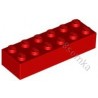 KLOCEK LEGO BRICK 2X6 RED - 2456 
