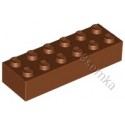 KLOCEK LEGO BRICK 2X6 REDDISH BROWN - 2456 