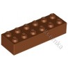 KLOCEK LEGO BRICK 2X6 REDDISH BROWN - 2456 