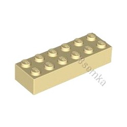 KLOCEK LEGO BRICK 2X6 TAN - 2456 