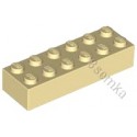 KLOCEK LEGO BRICK 2X6 TAN - 2456 