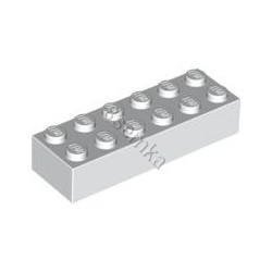 KLOCEK LEGO BRICK 2X6 WHITE - 2456 