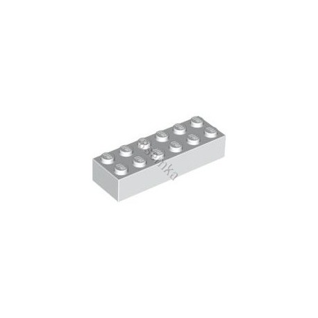 KLOCEK LEGO BRICK 2X6 WHITE - 2456 