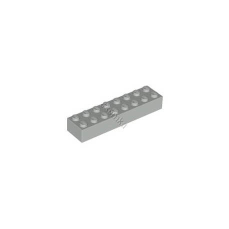 KLOCEK LEGO BRICK 2X8 LIGHT BLUISH GRAY - 3007 