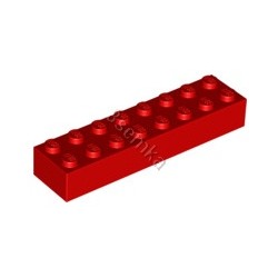 KLOCEK LEGO BRICK 2X8 RED - 3007