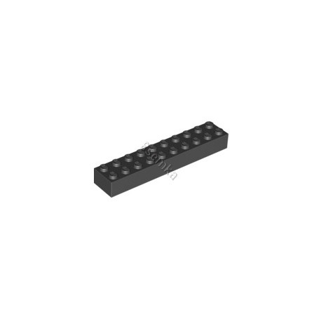 KLOCEK LEGO BRICK 2X10 BLACK - 3006