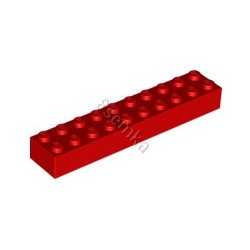 KLOCEK LEGO BRICK 2X10 RED - 3006