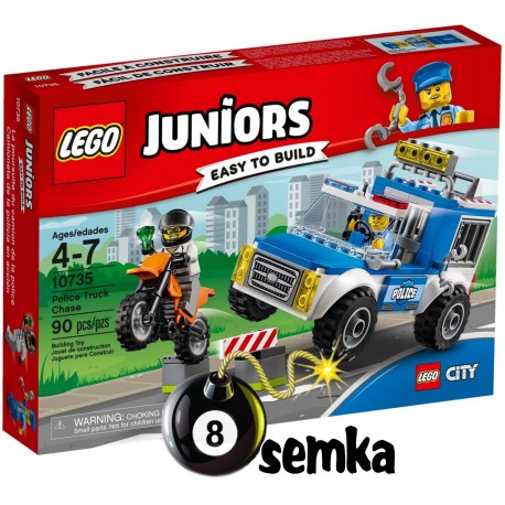 LEGO JUNIORS 10735 POŚCIG FURGONETKĄ POLICYJNĄ