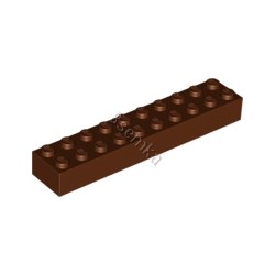 KLOCEK LEGO BRICK 2X10 REDDISH BROWN - 3006