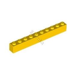 KLOCEK LEGO BRICK 1X10 YELLOW - 6111